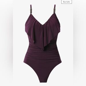 NWT‎ Magicsuit Isabel One Piece Swimsuit in Prune Sz 8 $176